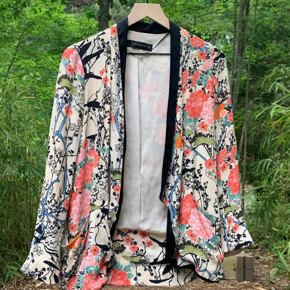 Zara printed blazer